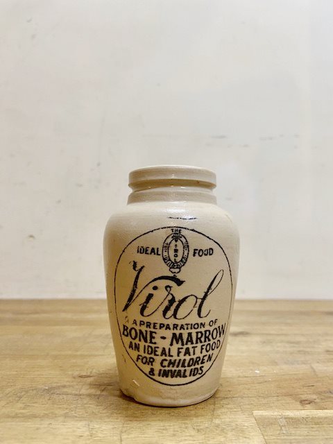 Antique Virol Stoneware Jar【B7197 】