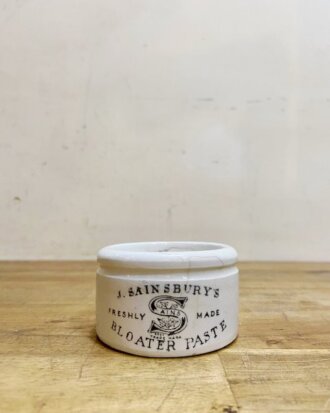 Antique J.Sansbury Bloater Paste Pot 【B6416】