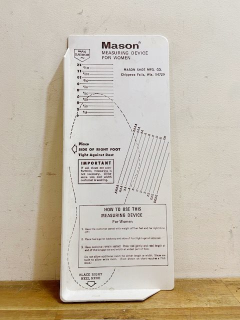 Vintage Mason Shoe Mfg Shoe Sizer【B5285】