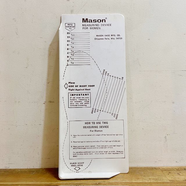 Vintage Mason Shoe Mfg Shoe Sizer【B5285】 - 画像 (2)