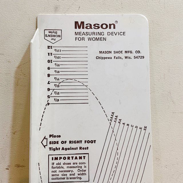 Vintage Mason Shoe Mfg Shoe Sizer【B5285】 - 画像 (3)