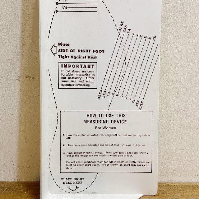 Vintage Mason Shoe Mfg Shoe Sizer【B5285】 - 画像 (4)
