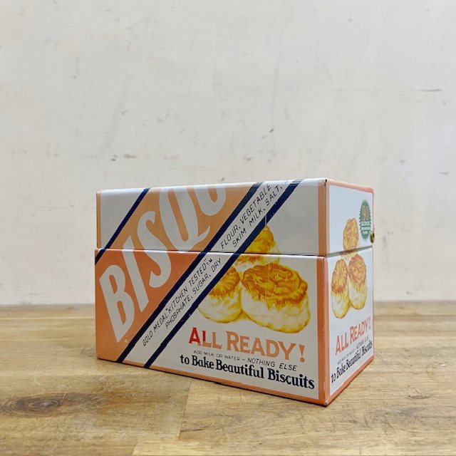 Vintage Metal Recipe Box 【B9599】 - 画像 (2)