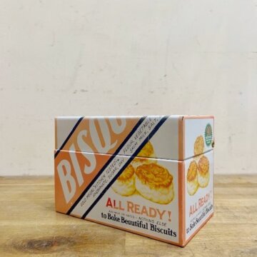 Vintage Metal Recipe Box 【B9599】