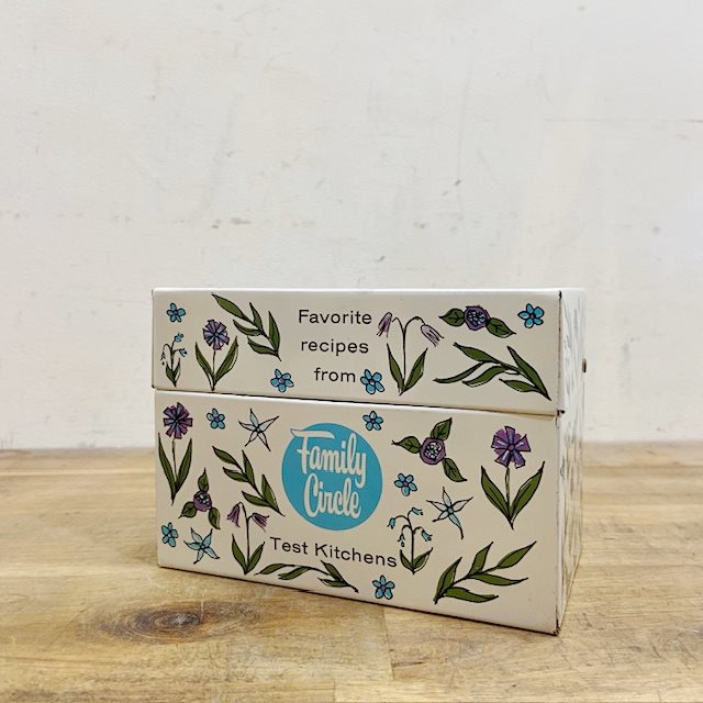 Vintage Metal Recipe Box 【B8654】 - 画像 (2)
