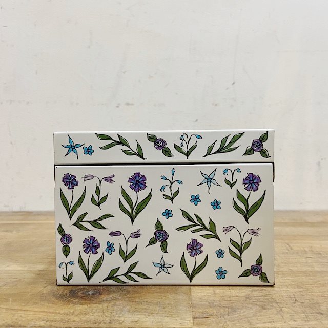 Vintage Metal Recipe Box 【B8654】 - 画像 (4)