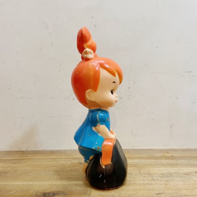 Vintage Hanna Barbera Flintstone Pebbles Coin Bank【B8895】 - 画像 (5)