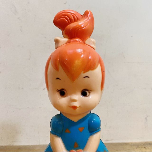 Vintage Hanna Barbera Flintstone Pebbles Coin Bank【B8895】 - 画像 (7)