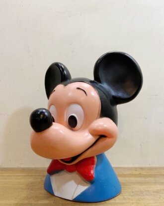 Vintage Mickey Mouse Head Bank【B8767】