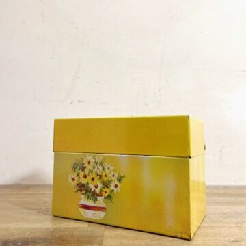 Vintage Metal Recipe Box 【B8626】